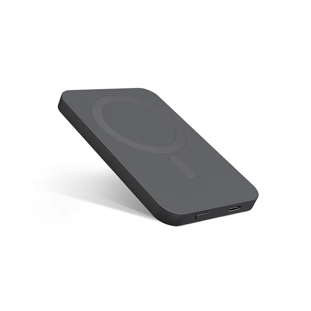 Aluminium Magnetic 5000mAh, 15W -varavirtalähde, Tähtiharmaa