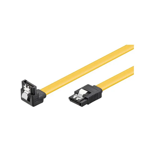 6 Gb/s-kabel med lås, vinklad/rak 0,5 m
