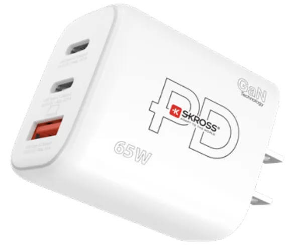 Power Charger US/Japan mfl. 2xUSB-C PD + 1xUSB-A GaN 65W