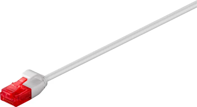CAT 6 smal patchkabel, U/UTP, grå kopparledare (CU), 7.5 m