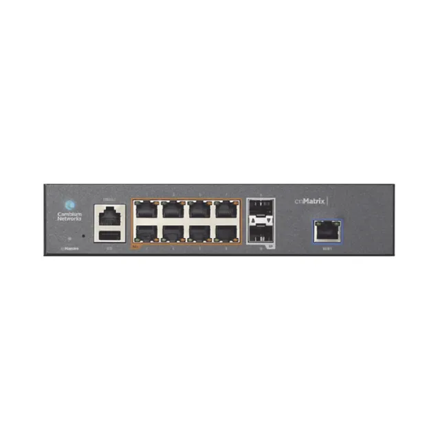 PoE Switch, 8 x 1 Gbps and 2 SFP fiber po