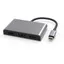 1 till 4 USB-C Dockningstation 3 monitorer 2xDP 4K60Hz, 1xHDMI 4K60Hz 1x USB-C PD100W