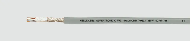 49652, Lågspänningskabel, Grå, Polyvinylklorid (PVC), Koppar, 0.34 mm ², 155 kg/km