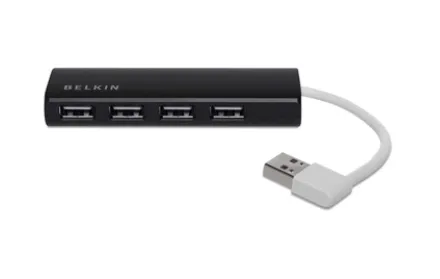 Ultra-Slim Travel - Hubb - 4 x USB 2.0 - skrivbordsmodell