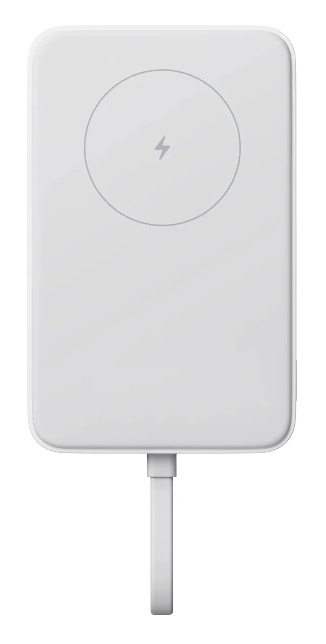 WPB1007MI - Power bank - magnetisk - 5900 mAh - 37 Wh - 33 watt - 3 A (USB-C) - vit