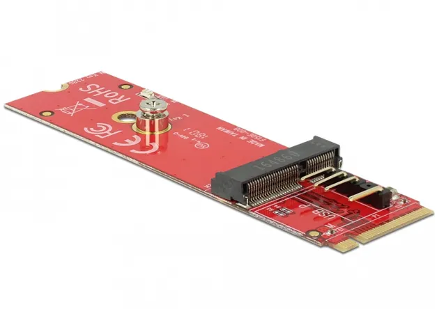 Converter M.2 KeyM male>M.2 Key E slot USB PCIe modules