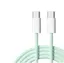0,5m USB 2.0 USB-C till C kabel för iPhone 15/15 Pro/15 Plus/15 Pro Max 3A 480Mbps 60W grön