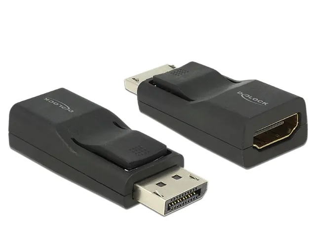 DisplayPort hane till HDMI hona adapter, UHD, passiv