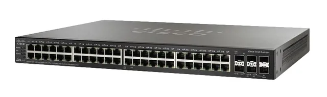 Small Business SG350X-48P - Switch - Administrerad - 48 x 10/100/1000 (PoE+) + 2 x kombo 10 Gigabit SFP+ + 2 x 10 Gigabit SFP+ - rackmonterbar -