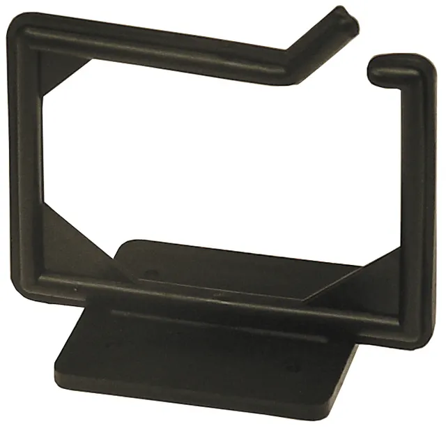 Cable hanger, screw mounting, 100x63x75mm, plastic, black