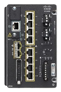 Catalyst IE3300 Rugged Series - Network Essentials - switch - Administrerad - 8 x 10/100/1000 + 2 x SFP+ - DIN-skenmonterbar - DC power