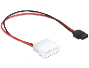 - Strömadapter - Smal SATA-ström (hona) till 4-stifts intern ström (5V) (hane) - 25 cm