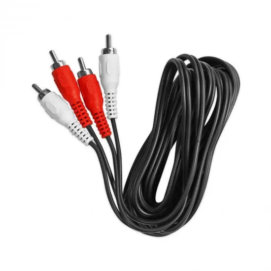 Ljudkabel 2 RCA hane till 2 RCA hane 1.8m