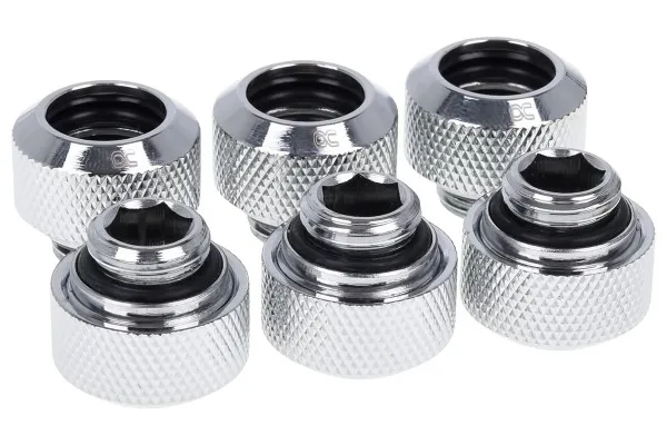 Eiszapfen 13mm Hard Tube CF G1/4 6st -Krom