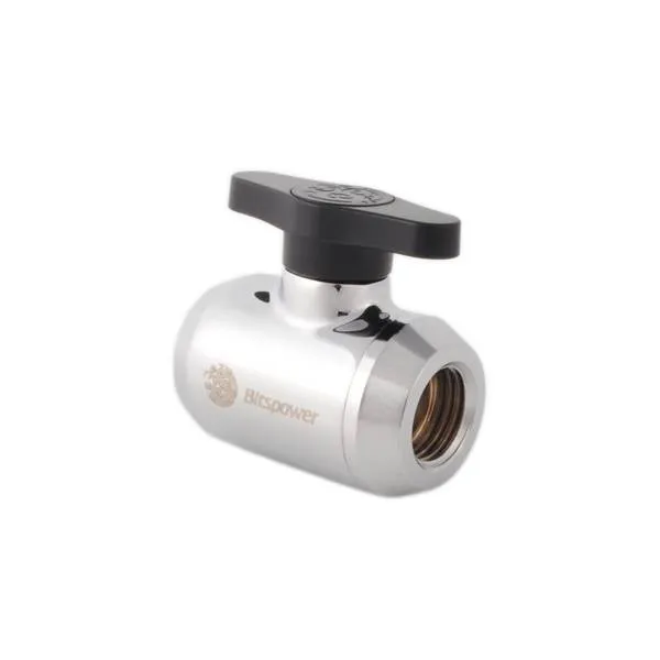 Silver Shining Mini Valve With Black Handle