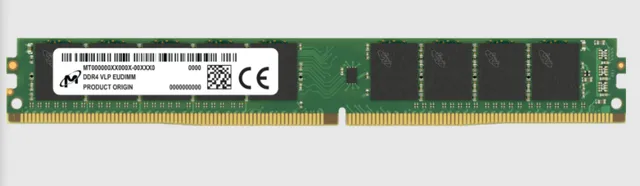 Micron - DDR4 - modul - 16 GB - DIMM 288-pin mycket lågt - 3200 MHz / PC4-25600 - CL22 - 1.2 V - ej buffrad - ECC