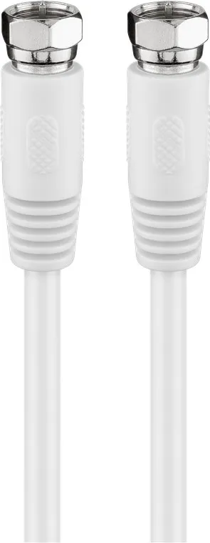 SAT-antennkabel (80 dB), dubbelskärmad F-plugg > F-plugg (helt skärmad), 10 m