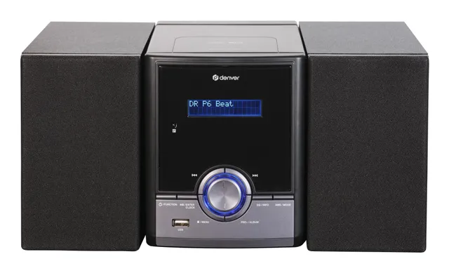 MDA-285, Hemmaljud minisystem, Svart, 1 diskar, Topp, 50 W, 2-vägs