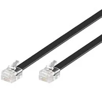 10m RJ-12 Cable, 10 m, Svart