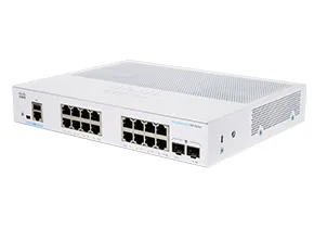 Business 350 Series CBS350-16T-E-2G - Switch - L3 - Administrerad - 16 x 10/100/1000 + 2 x Gigabit SFP - rackmonterbar - återanvänd