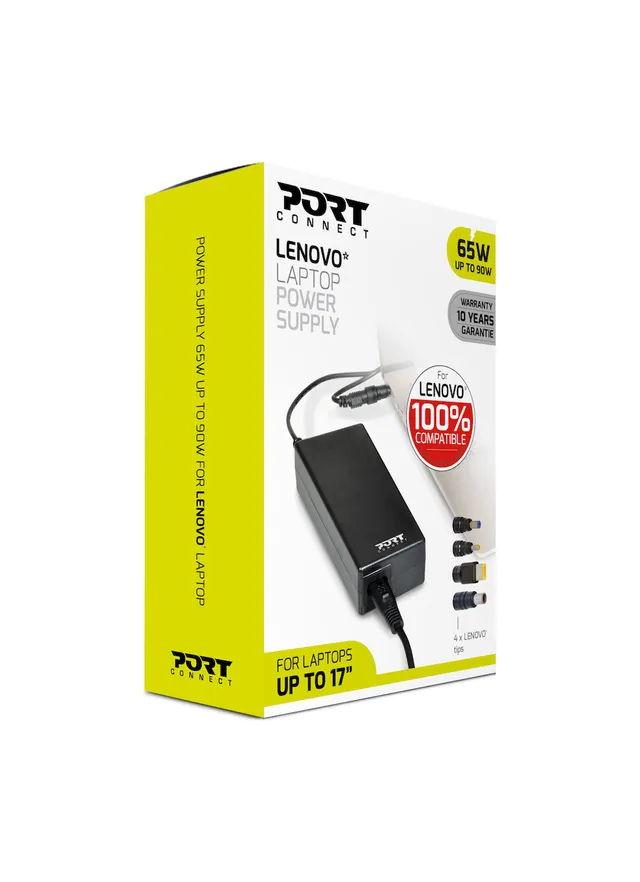 PORT - Strömadapter - AC 100-240 V - 65 Watt - Europa