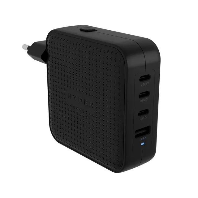 100W USB-C GaN Reseladdare - Svart