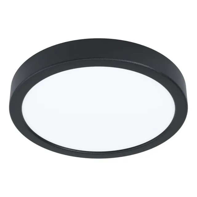 FUEVA 6-Z PLAFOND Ø210 RGB/CCT 11.2W 1400LM IP44 SVART