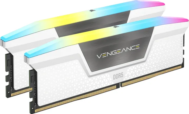 Vengeance RGB DDR5-6000 - 32GB - CL36 - Dual Channel (2 pcs) - AMD EXPO & Intel XMP - Vit med RGB