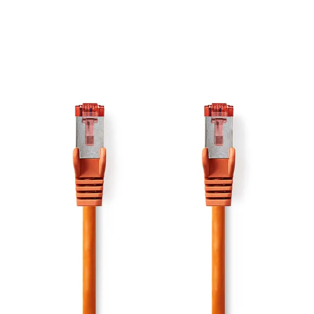CAT6 Nätverkskabel | RJ45 hane | RJ45 hane | S/FTP | 0.50 m | Rund | LSZH | Orange | Label