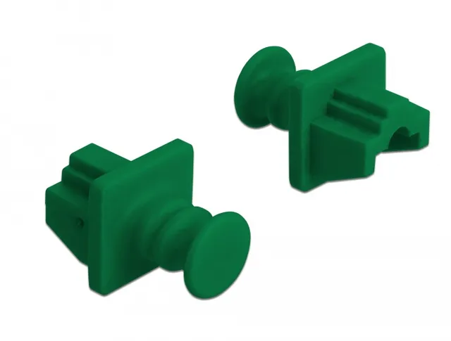 Dust Cover for RJ45 jack 10 pieces green
