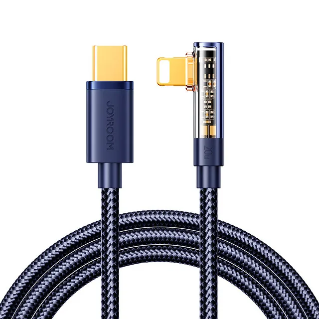 Gaming Cable S-CL020A6 Lightning (angled) / USB-C (straight) 20W 1.2 m - blue