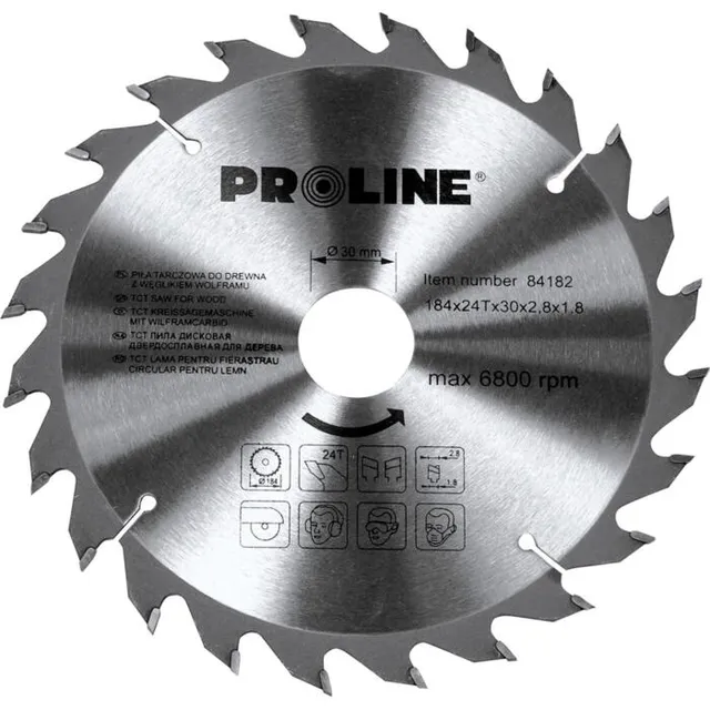 Proline cirkelsågblad för trä 450*60T*30 mm