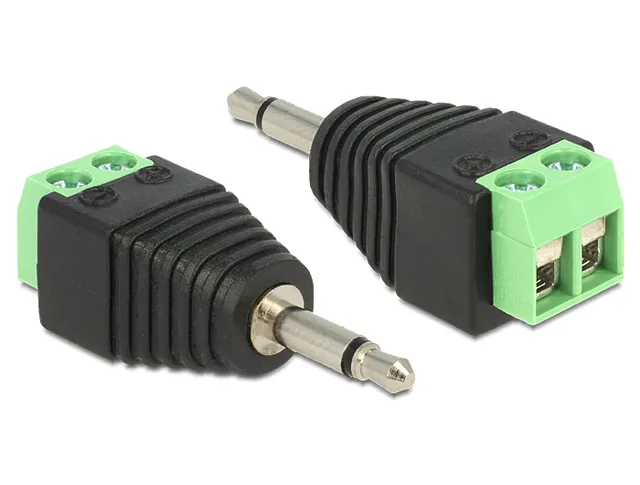 - Audio-adapter - 2 stifts terminalblock ha