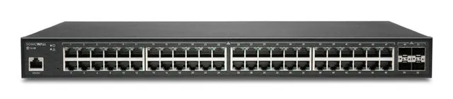 SonicWall Switch SWS14-48 - Switch - Administrerad - 48 x 10/100/1000 + 4 x 10 Gigabit SFP+ - rackmonterbar - med 1 års stöd dygnet runt
