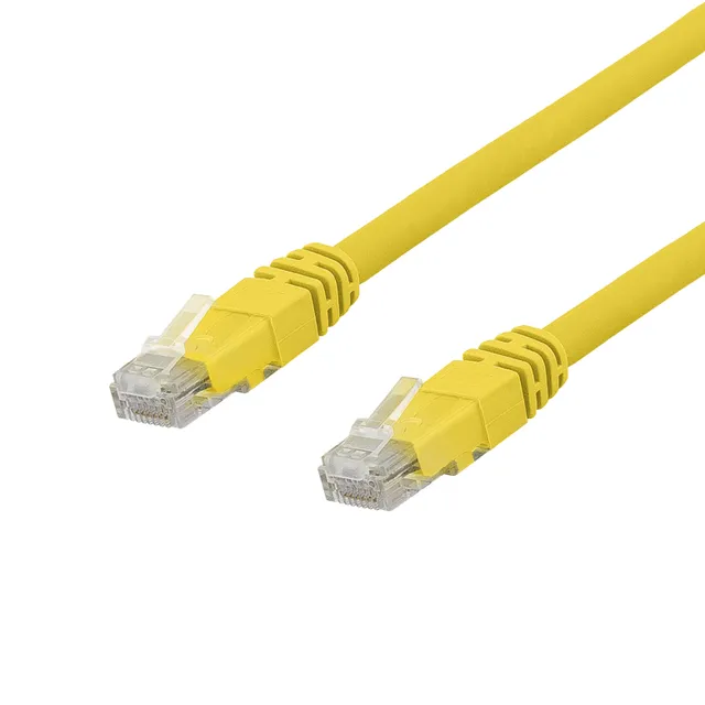 U/UTP Cat6a patch cable, Delta cert, LSZH, 0.3m, yellow