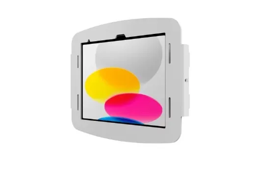 Compulocks iPad 10th-11th (A16) Gen Space Enclosure Wall Mount White - Monteringssats (väggfäste) - för surfplatta - låsbar - höggradig aluminium - vit - monteringsgränssnitt: 100 x 100 mm - för Apple 10.9-inch iPad (10:e generation)