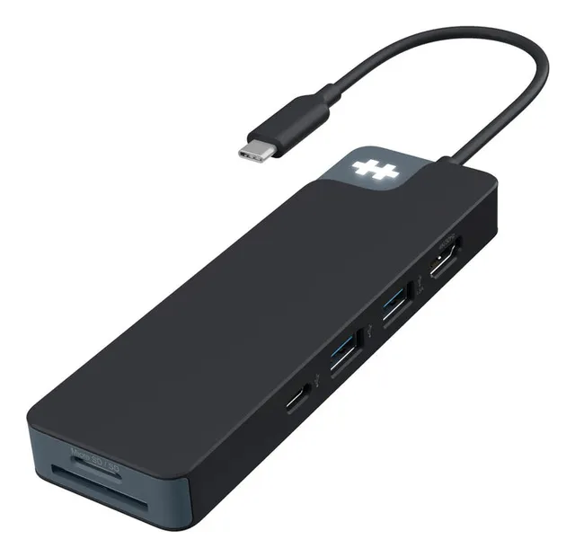 HyperDrive Flex 8 Port USB-C Hub - Svart