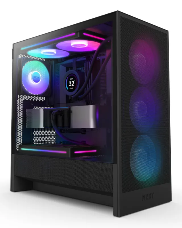 H5 Flow RGB - Mid tower - utökad ATX - genoms