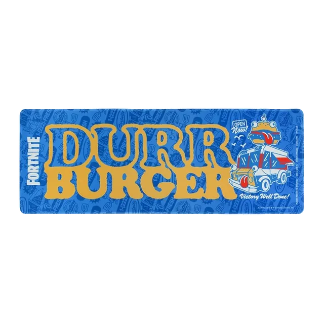 Fortnite Durr Burger Skrivbordsmatta, blå