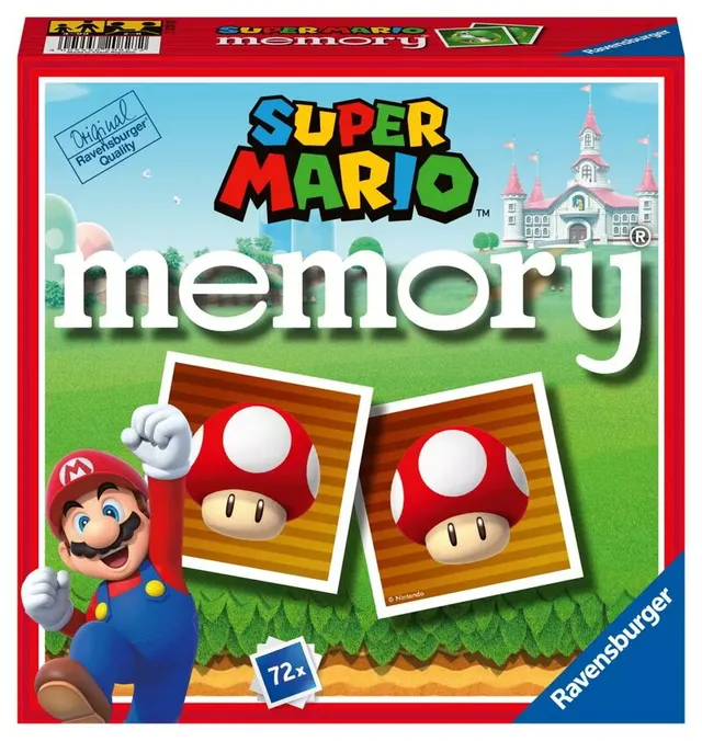Grand memory - Super Mario - minnesspel - 72 delar