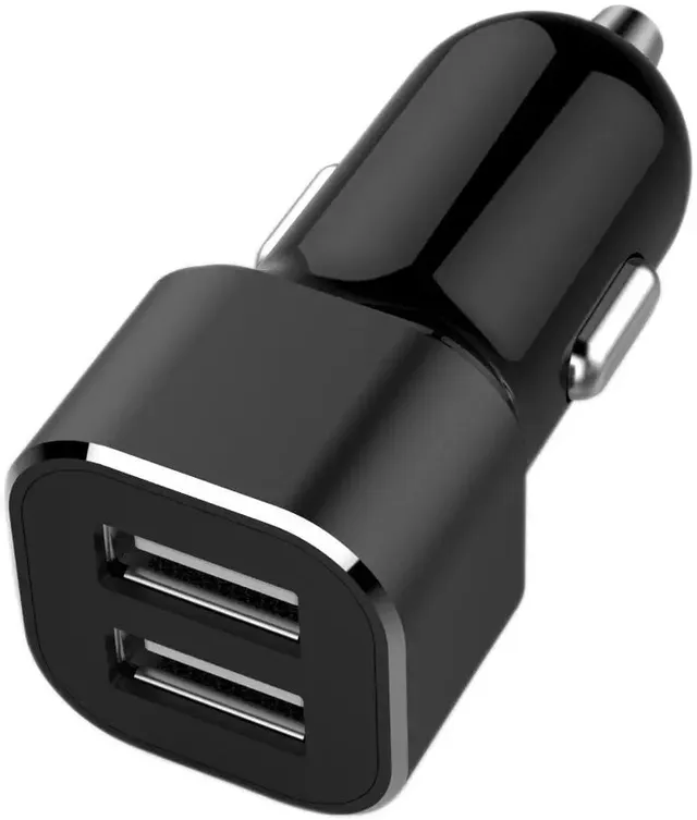 Billaddare USB 2xUSB-A 2.4A, total 2.4A