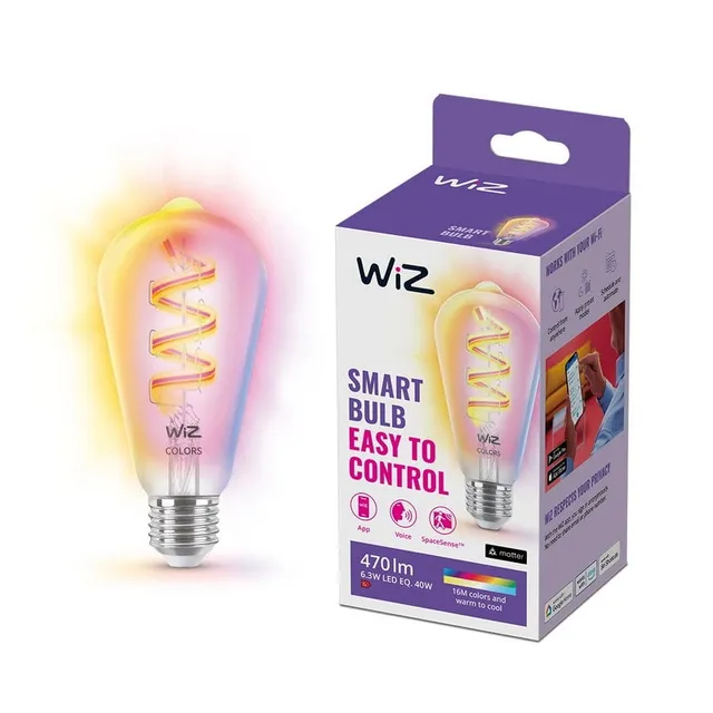 Wi-Fi RGB 40W ST64 E27