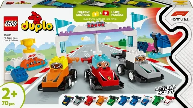 DUPLO Town F1 Team – racerbilar och förare 10445