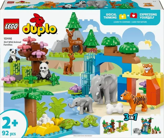 DUPLO Town 3-i-1 Vilda djurfamiljer 10446