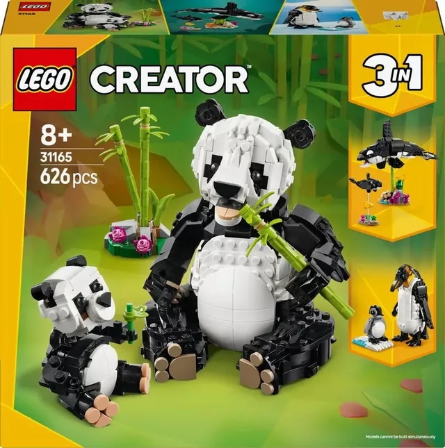 Creator Vilda djur: pandafamilj 31165