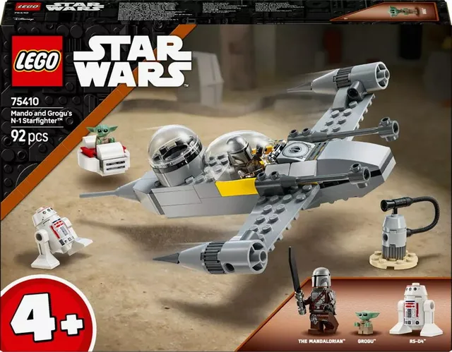 Star Wars Mando and Grogu's N-1 Starfighter 75410