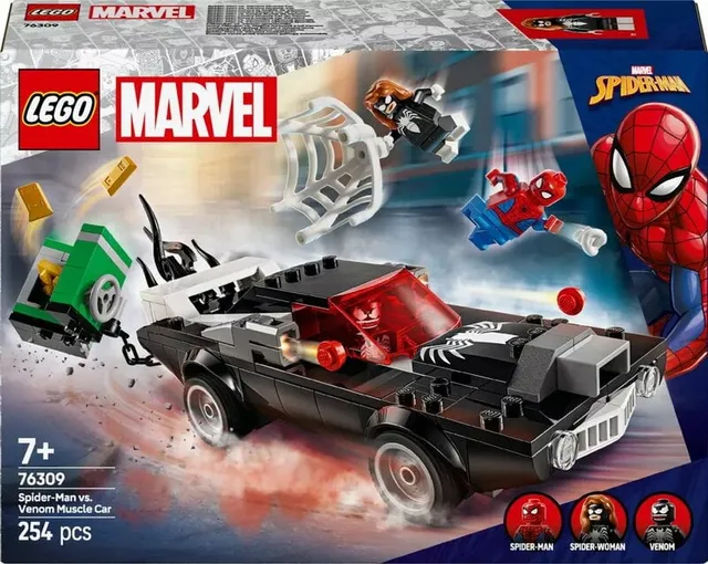 Super Heroes Spider-Man mot Venoms muskelbil 76309