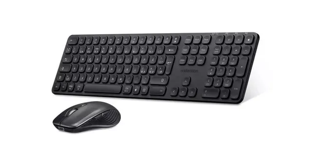 WSK-M3000 Wireless Keyboard and Mouse Kit 2.4G+BT - Svart