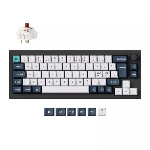 Q2 MAX 65% Knob Wireless Custom QMK/VIA Jupiter Brown Switches