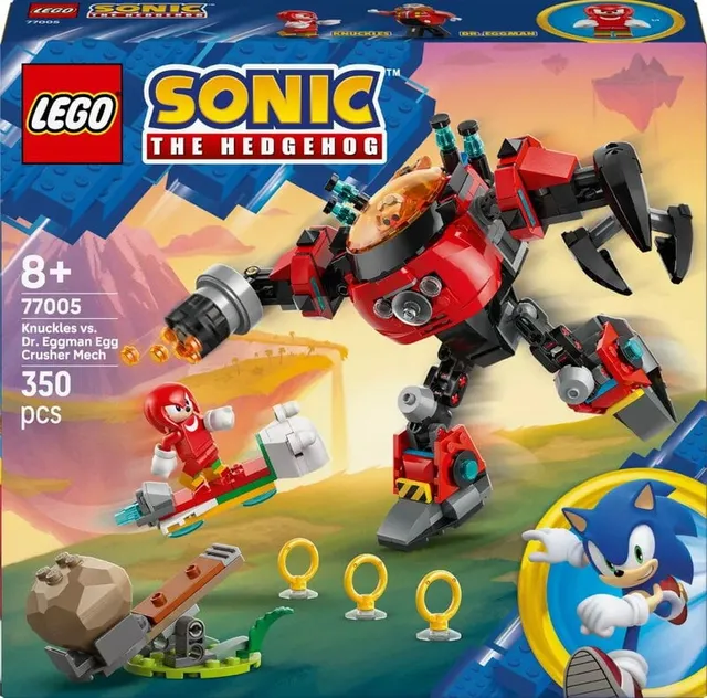 Sonic Knuckles mot Dr. Eggmans Egg Crusher robot 77005